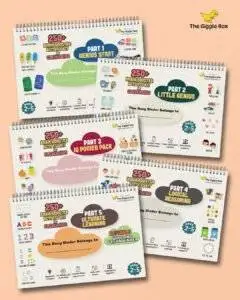 250+ Brain Boosting Activities | Set of 5 Binders | Age 2-5 Years